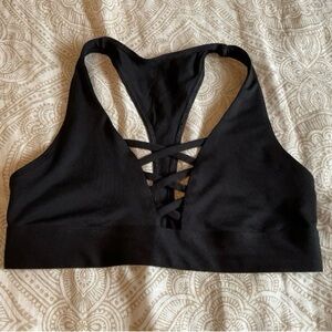 PINK Victoria's Secret Black Sports Bra Size M B80